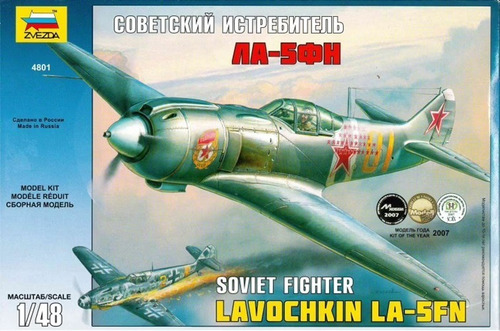 Imagen 1 de 3 de Zvezda La-5fn Soviet Fighter 1/48 4801 Rdelhobby Mza Oferta!