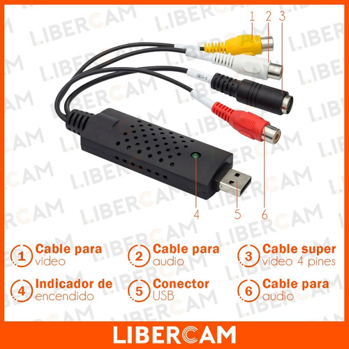 Imagen 4 de 10 de Capturadora Video Y Audio Usb Edicion. S-video + Rca