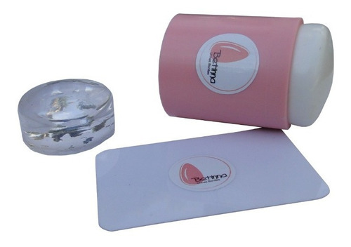 Carimbo Para Unhas Transparente Com Borracha Extra Betinna