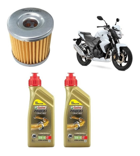 Kit Troca Óleo Dafra Next 250 Castrol 10w40 Extreme Ffc053