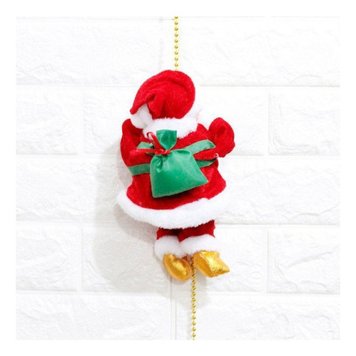Papá Noel Escalada Con Música Navideña 1pieza (s