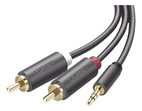 Cable Convertidor 3.5mm Macho - 2 Rca Macho 5mts Ugreen