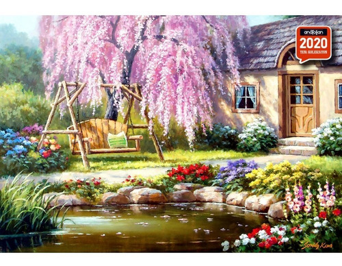 Puzzle 1000 Piezas Cherry Blossom Cottage Anatolian