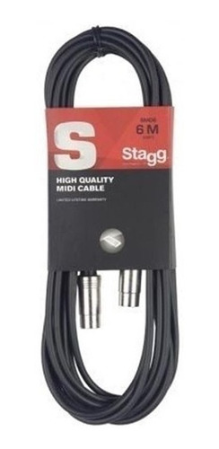 Cable Midi 5mm - 6 Metros Stagg Smd6