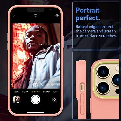 Imagen 5 de 7 de Funda Caseology Nano Pop Silicone Para iPhone 13 Pro - Rosa