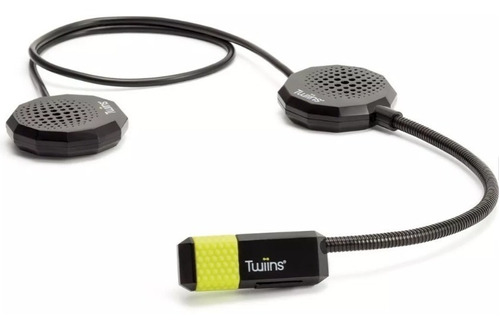 Intercomunicador Twiins Hf3 Intercom Doble Audio Color Negro