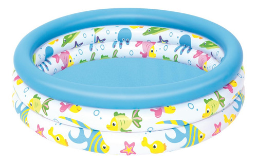 Piscina Inflable 3 Anillos Corales 102x25cm Bestway