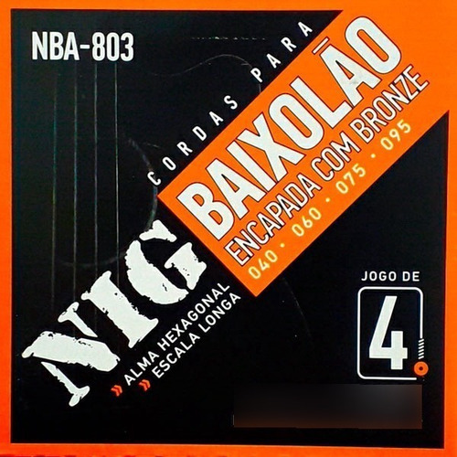 Set Para Bajo Acústico 4 Cuerdas .040''/.095''  Cod. Nba-803