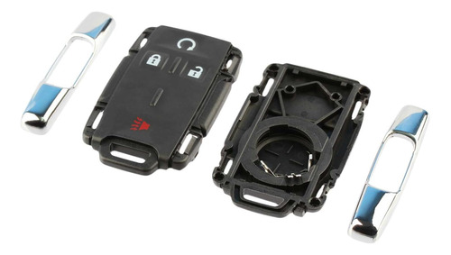 Chrome Key Fob Keyless Entry Remote Shell Case &amp; Pa...