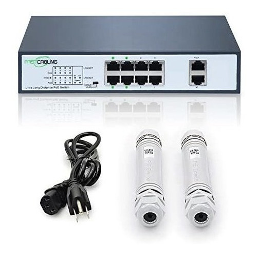 Switch Fastcabling De 8 Puertos Ethernet 10/100mbp -negro