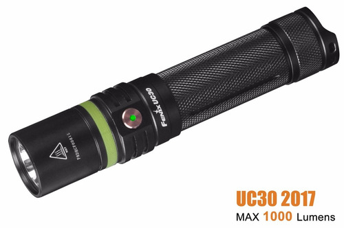 Lanterna LED Fenix Uc30 1000 lúmens recarregável Usb 204 Mts