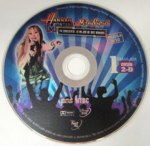 Hannah Montana Miley Cyrus - Lo Mejor De Dos Mundos 2 Dvd
