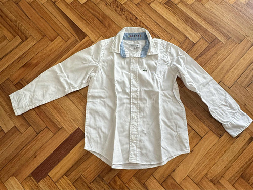 Camisa Lacoste Blanca Niño