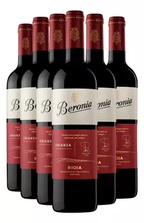 Kit 6 Garrafas Beronia Rioja Crianza 750ml - Vinho Espanhol
