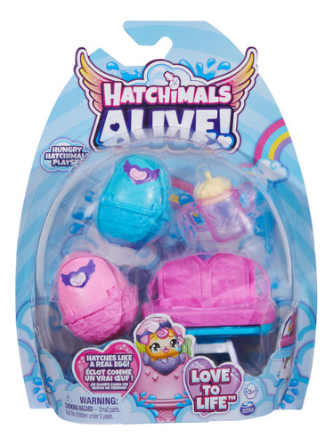 Hatchimals Alive, Set De Juego Con Silla Con 2 Minifiguras