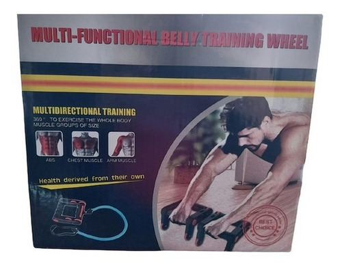 Kit Rueda Ejercita Gym Multifuncional Abdominal 3 En 1