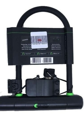 Imagem 3 de 4 de Cadeado Trava U-lock Citadel London Cu 200/230/k/b Chave
