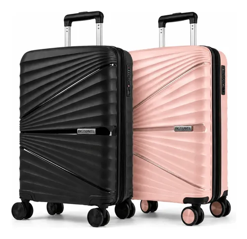 Kit Mala Viagem Bordo Avião 10kg Rodinhas 360° Férias Casal