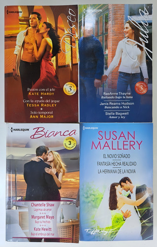 Lote X 4 Novelas Romanticas Bianca Harlequin