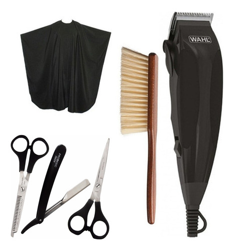 Maquina Cortadora De Pelo Wahl Profesional + Kit Peluqueria 