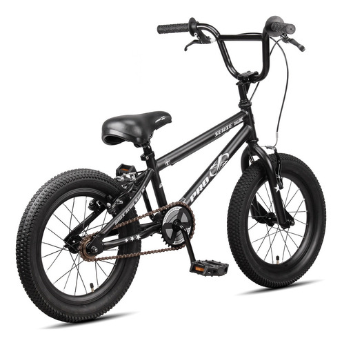 Bicicleta Bmx Aro 16 Infantil Pro-x Série 16k Freio V-brake Cor Preto Tamanho Do Quadro Único