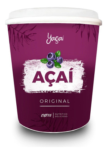 Acaí Helado Yaçaí Argentina - Pack X3 Unidades De 450 Ml 