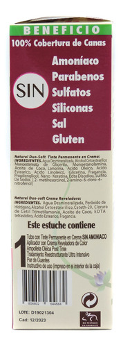 Natural Duo-soft Tinte Permanente Tono C5 Castaño Claro 60gr
