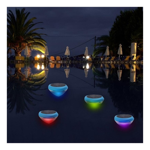 1pc Luz Flotante Solar 7 Cambio De Color Impermeable