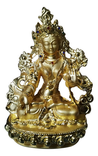 14cm Meditación Buda Shakyamuni Estatua Escultura Aleación