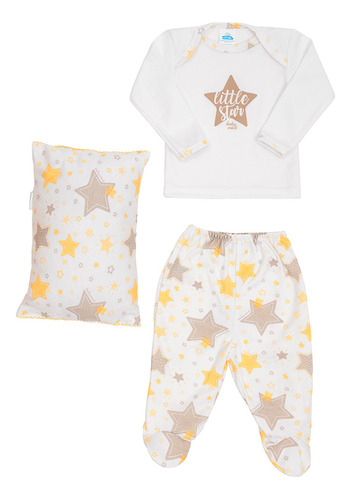 Pijama Brilla En La Oscuridad Amarillo Baby Mink