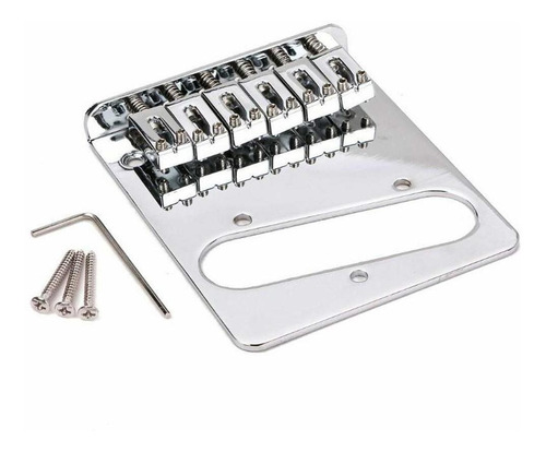 Puente Guitarra Electrica Cromada Telecaster 6 Cuerda Para