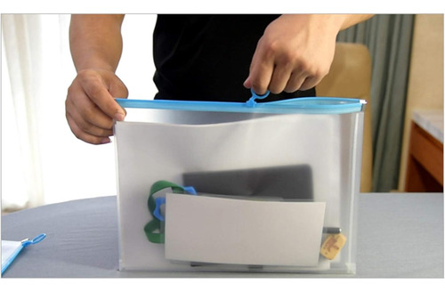 Sobres De Plastico Transparente Con Cierre Yessart, 9 X 12,