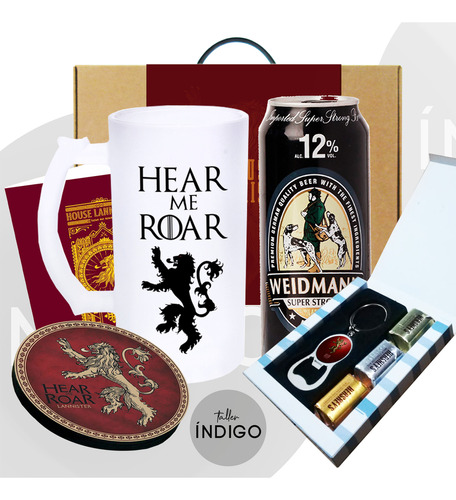 Combo Cervecero Pro Juego De Tronos - Casa Lannister / Mug