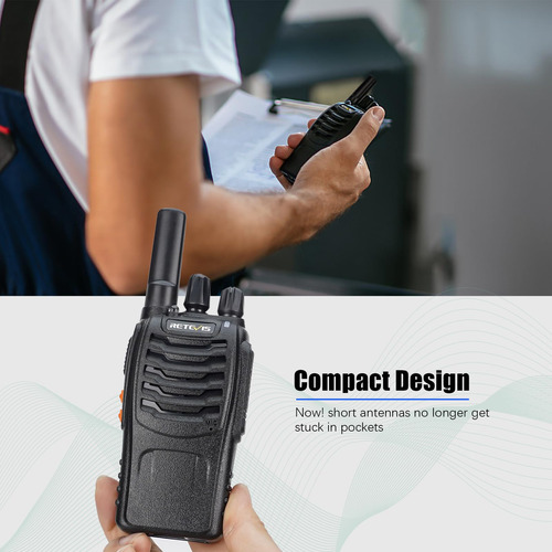 Retevis H-777 Radios Walkie Talkies Recargables Radio De 2 Color Bandas De Frecuencia