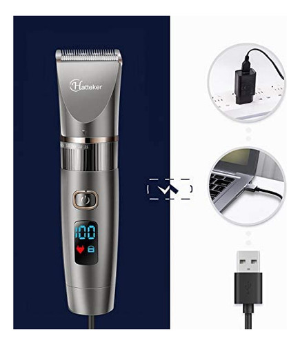 Recortadora De Barba Para Hombres De 3 Cabezales-plateado