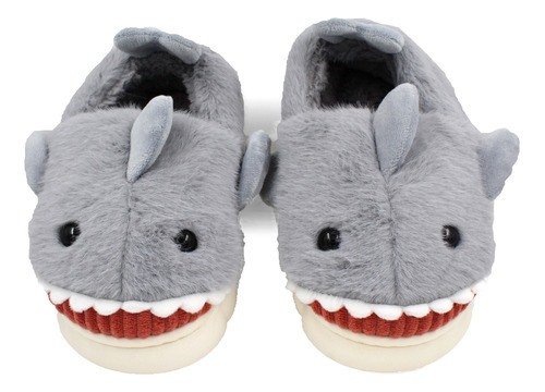 Pantuflas Bebé Niño Tiburón Shark Peluche Cerradas 