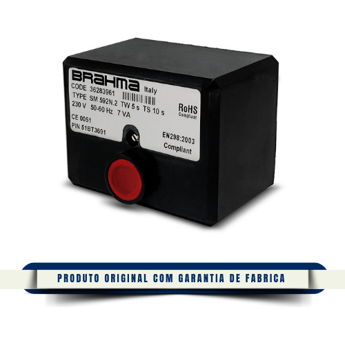 Programador De Combustão Brahma Sm592n.2 Tw5 Ts10 230v