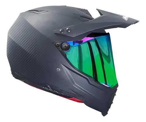 Casco Trail Kov Kx1 Iridium Certificado Dot Fibra De Carbono Color Diseño Fibra De Carbono Tamaño Del Casco L (59cm-60cm