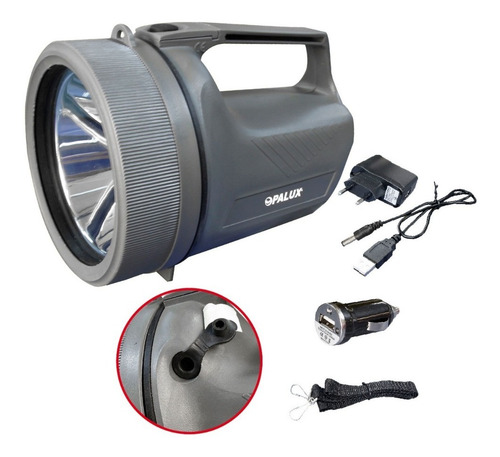 Linterna Antiexplosiva Recargable 5w Hb-2222gy Opalux