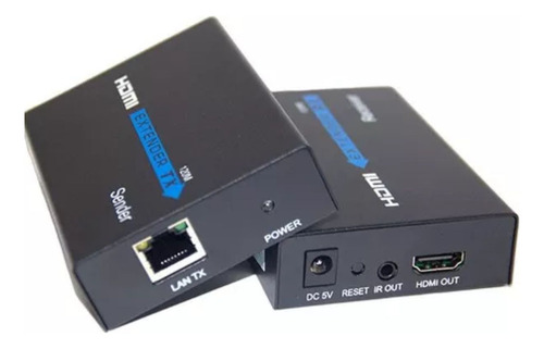 Extensor Hdmi 120 Metros Cat5/cat6 1 Via Cabo Rede Rj45 3d