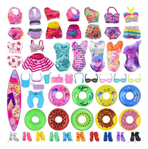 Ropa Para Muñeca Barbiee 40 Accesorios 