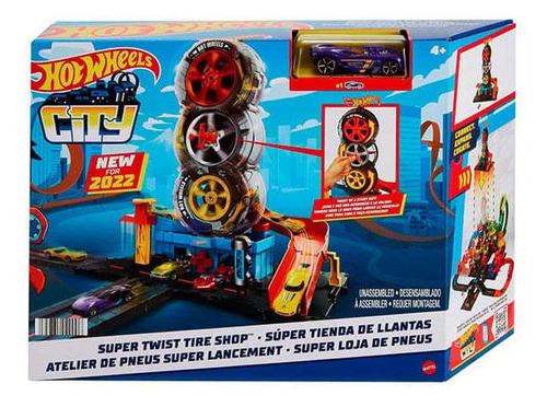 Hot Wheels City Super Tienda De Llantas