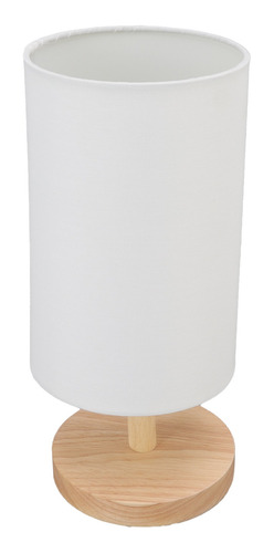 Lámpara De Mesa Decorativa Para Mesita De Noche, Base De Mad
