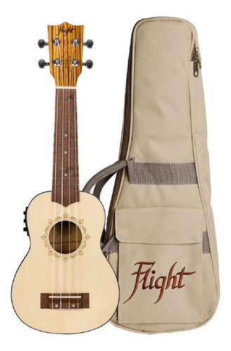 Flight, Ukelele Soprano Electroacustico De 4 Cuerdas (dus 32