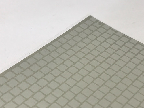 Imagen 2 de 9 de Nico 2 Planchas Adoquin Cuadrado 26cm X 12cms H0 (pyp 05)