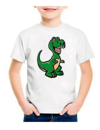 Polera De Niño Sublimada Dinosaurio1