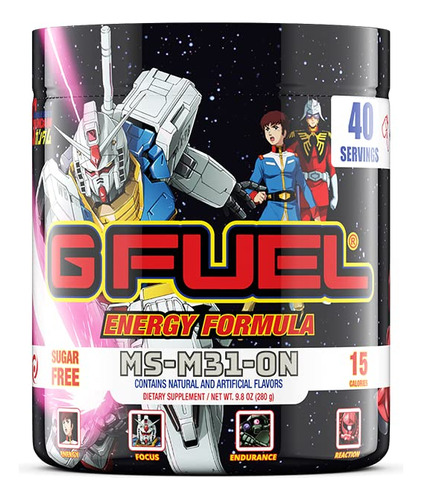 G Fuel Ms-m31-0n Polvo Energetico Inspirado En Mobile Suit G