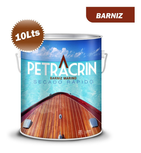 Imagen 5 de 5 de Barniz Marino Secado Rapido 10 Lts Petracrin Brillante