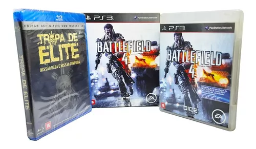 Battlefield 4 para PS3 com Blu-Ray Tropa de Elite - WB Games