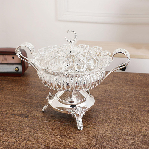 Elegante De Frutas Con Pedestal For Decoración Del Hogar Y